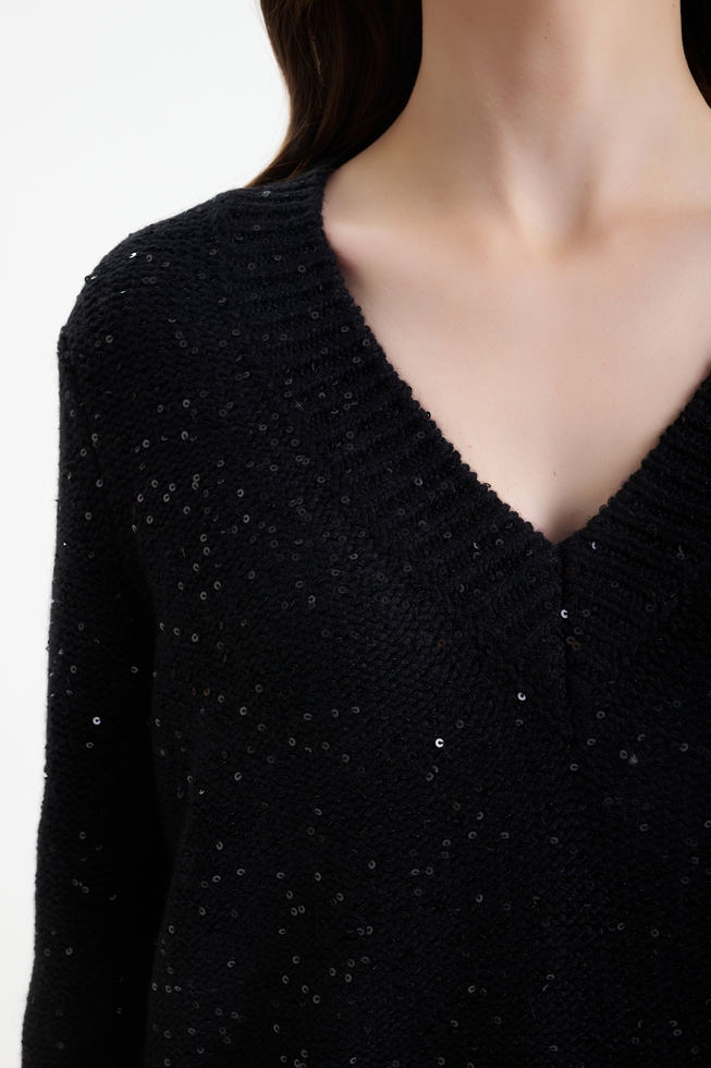 Джемпер с пайетками  4