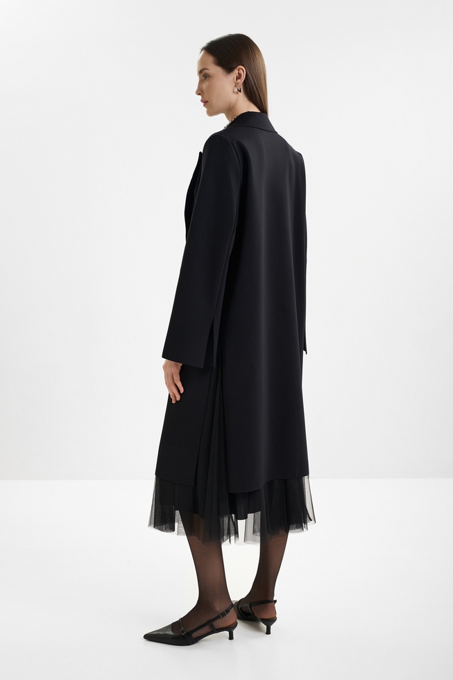 Женский плащ с поясом  3