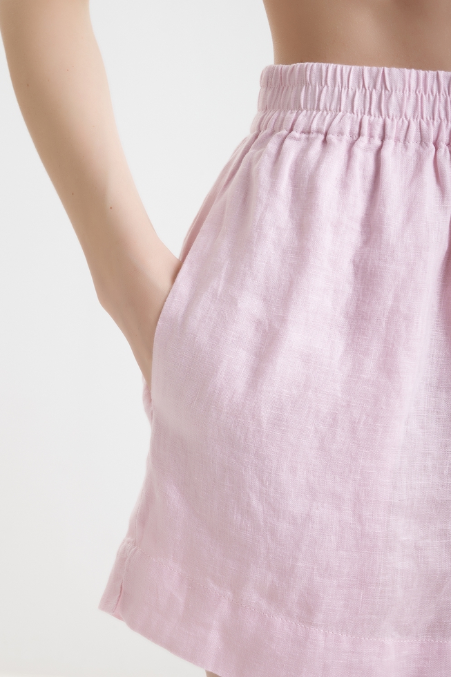 Женские льняные шорты 4