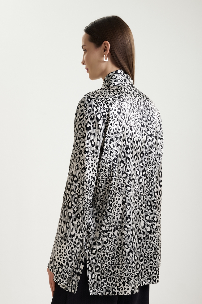 Блузка из шелка с принтом  2