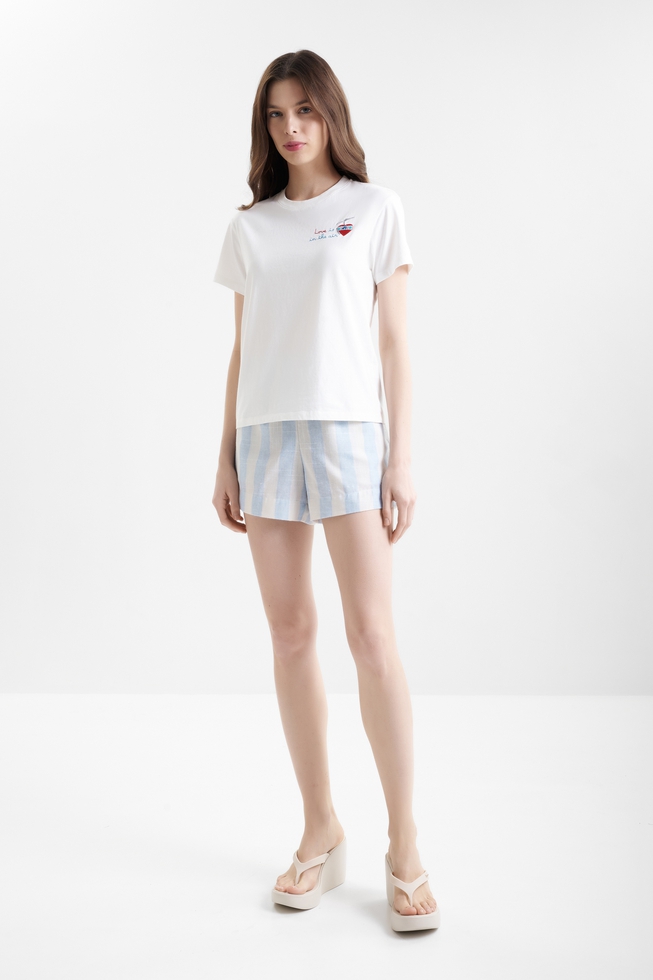 Женская хлопковая футболка с принтом  3