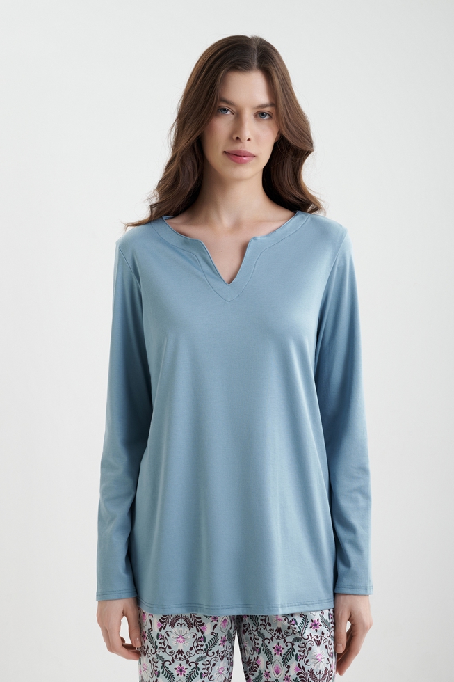 Женская пижама с брюками 3