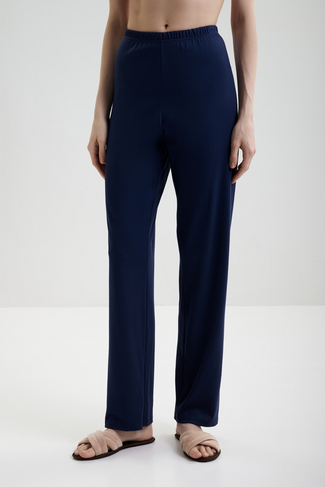 Женская хлопковая пижама с брюками 6