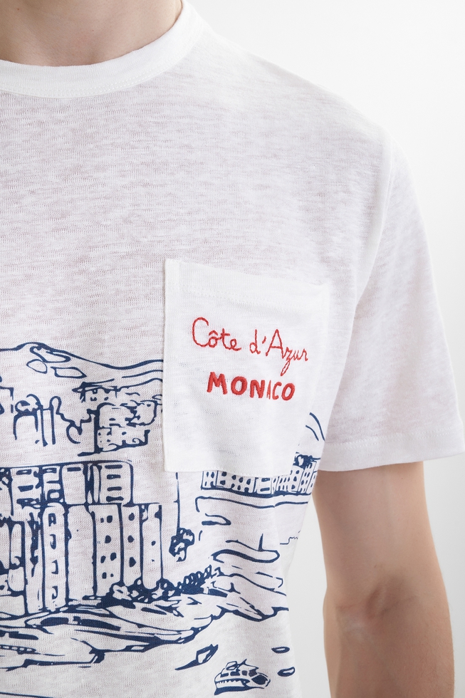 Мужская льняная футболка 4