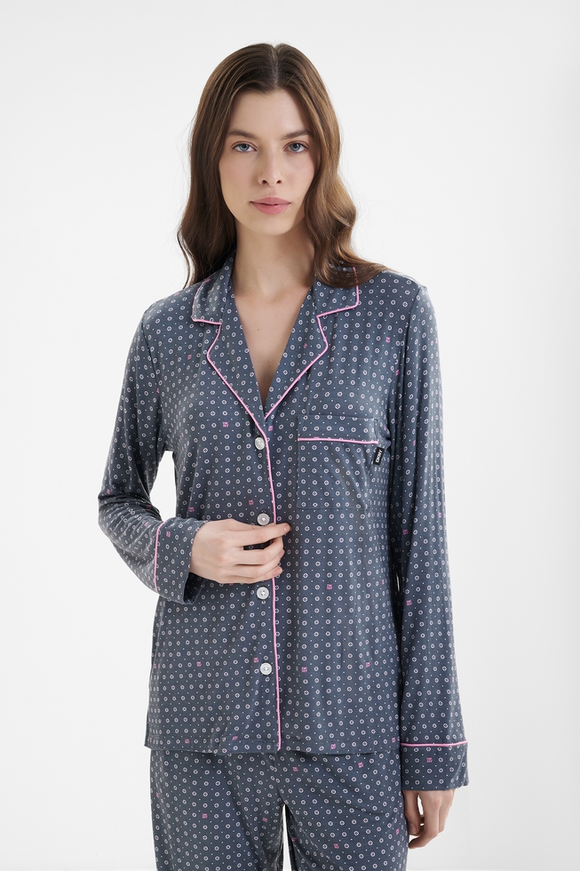 Женская пижама с брюками 3