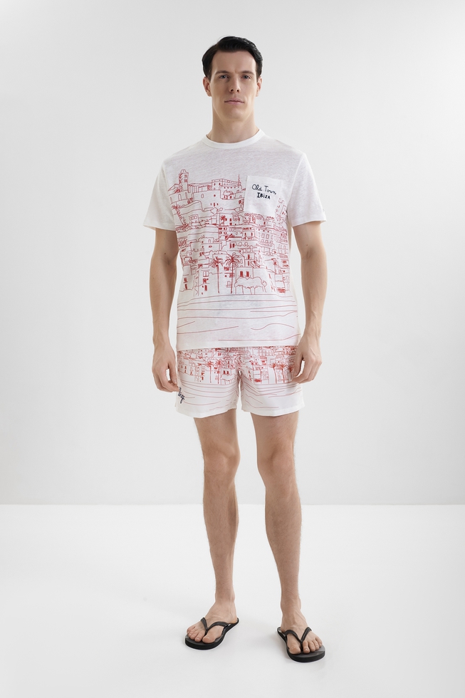 Мужская льняная футболка 3