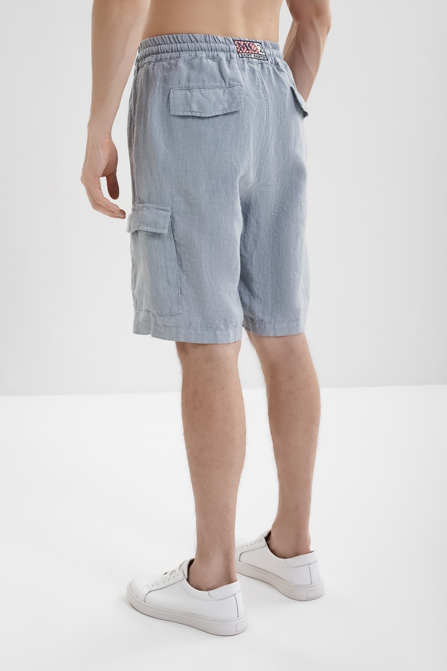 Мужские льняные шорты 2