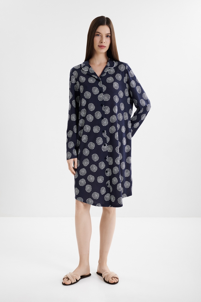 Женская сорочка-рубашка миди 1