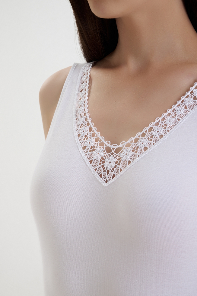 Женская хлопковая майка 4