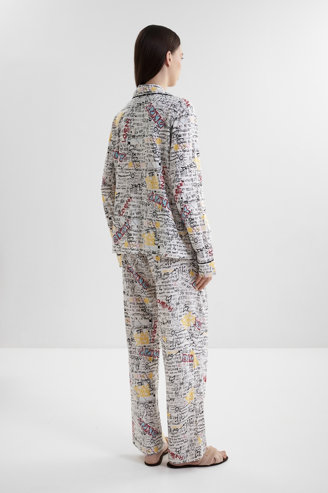 Женская пижама с брюками 2