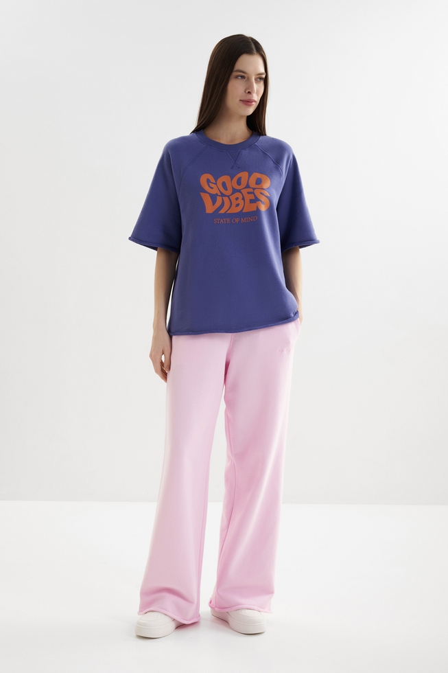  Женская домашняя футболка с принтом из хлопка  3