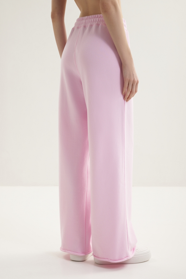  Женские широкие хлопковые домашние брюки  2