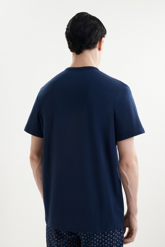 Мужская хлопковая пижама с шортами 4