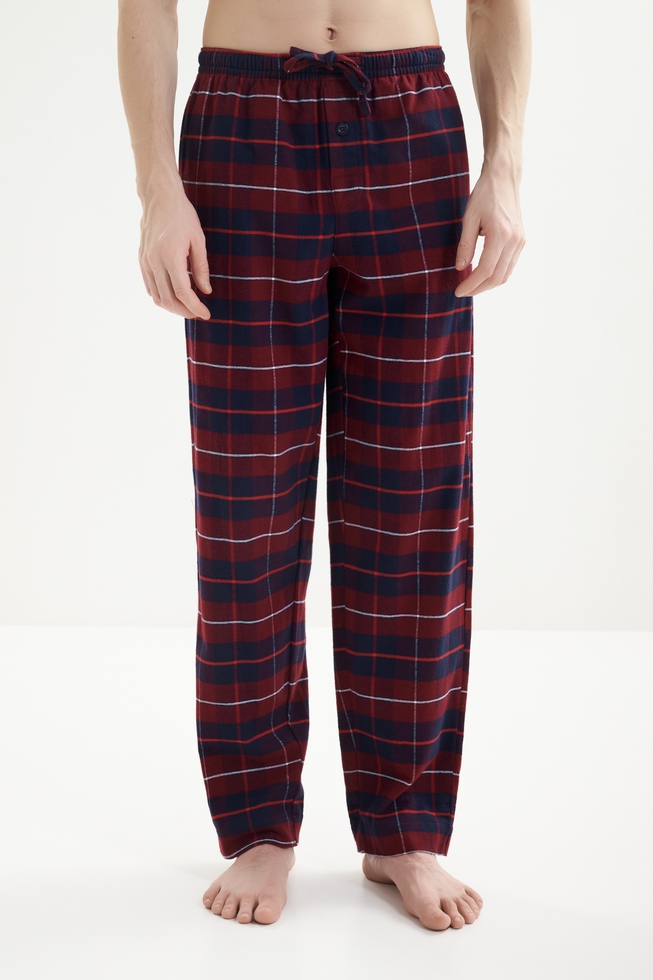 Мужская хлопковая пижама с брюками 6