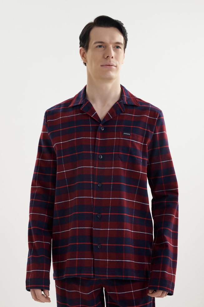 Мужская хлопковая пижама с брюками 3