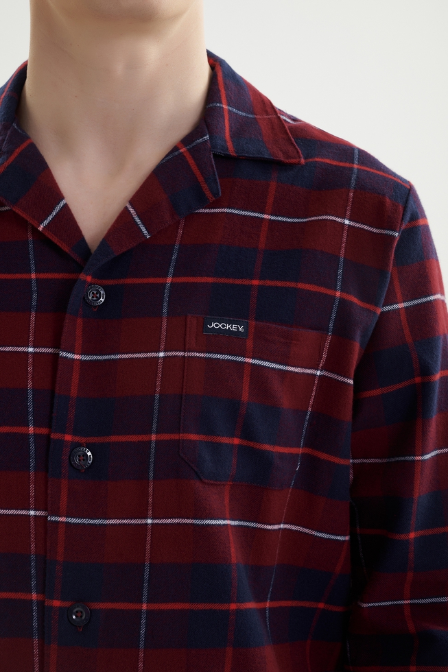 Мужская хлопковая пижама с брюками 5