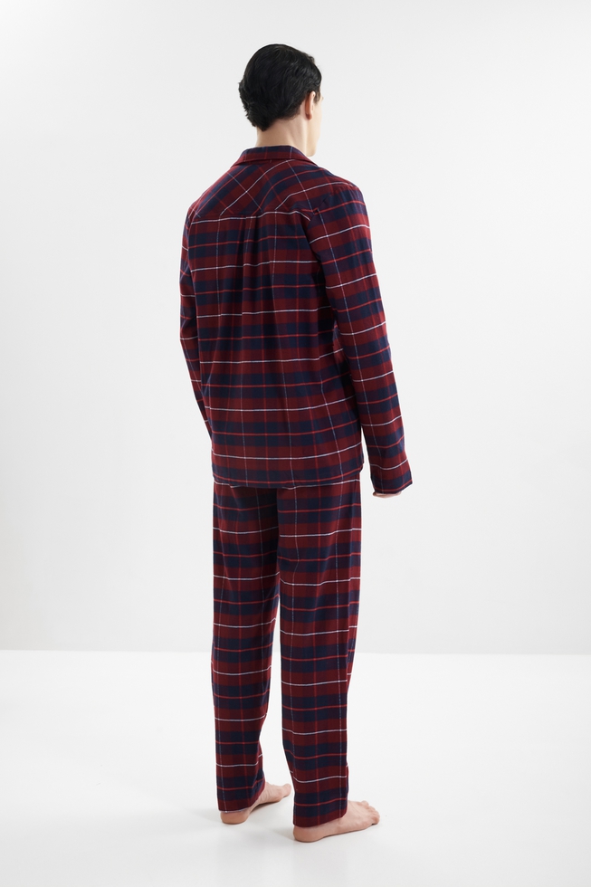 Мужская хлопковая пижама с брюками 2