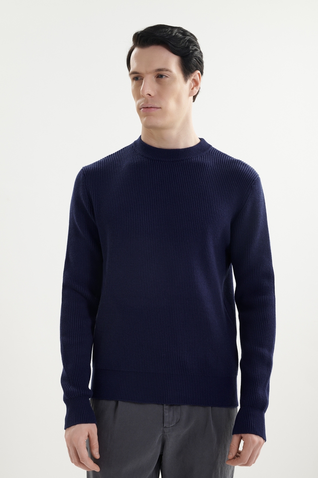 Мужской джемпер в рубчик  1