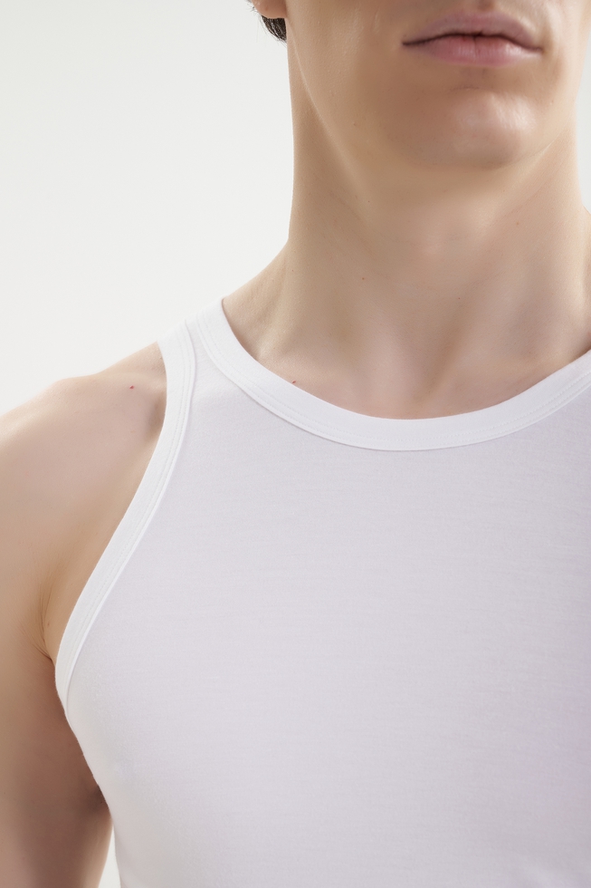 Мужская майка из тонкого трикотажа 12