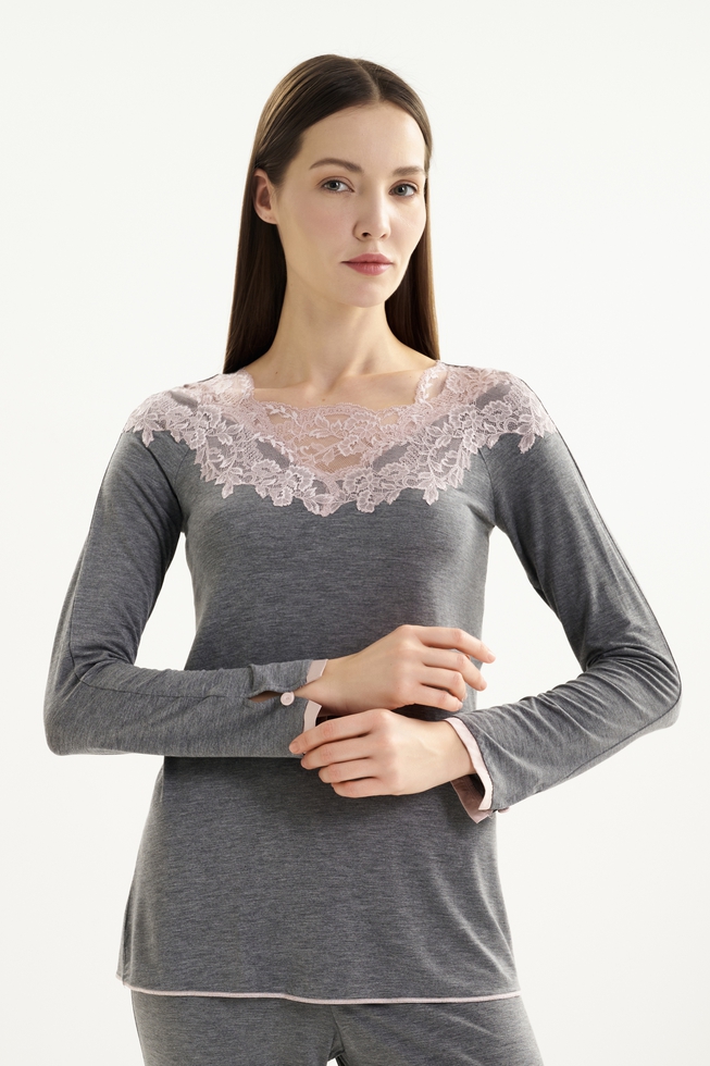 Женская пижама с брюками 3