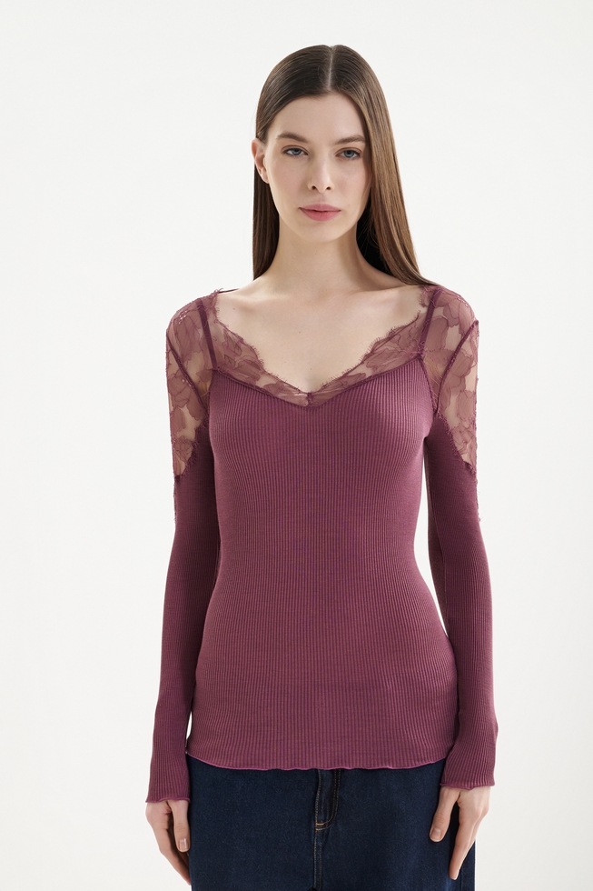 Блузка с длинным рукавом 1