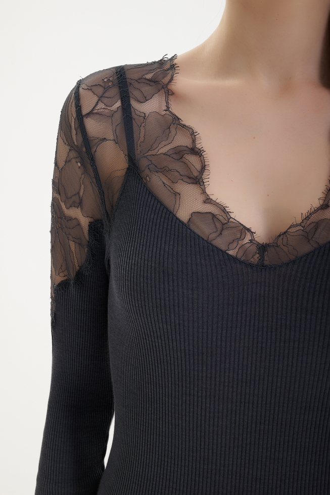 Блузка с длинным рукавом 4