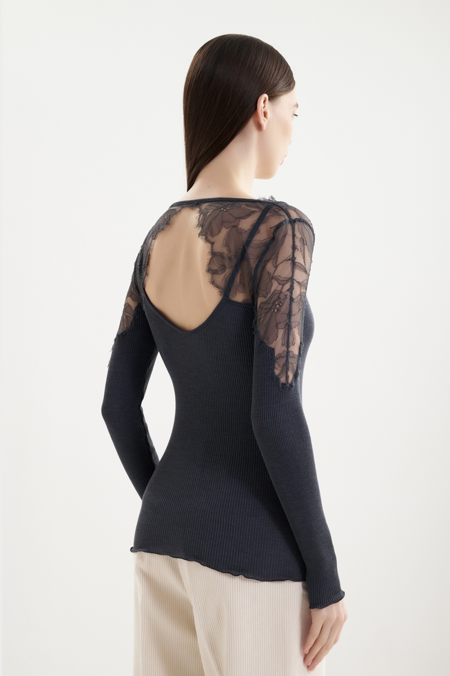 Блузка с длинным рукавом 3