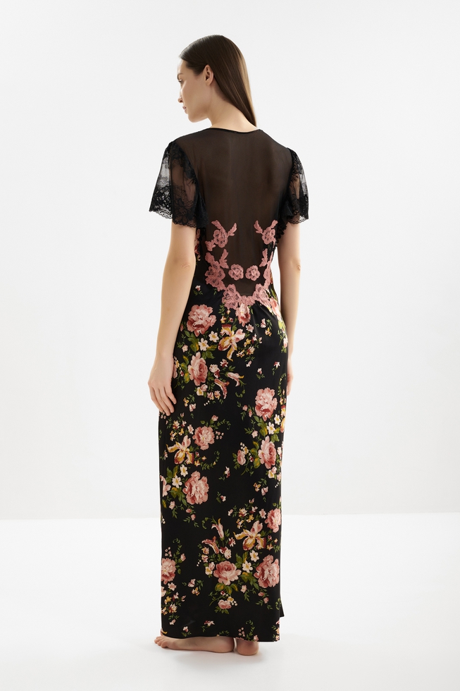 Длинная шелковая сорочка 2