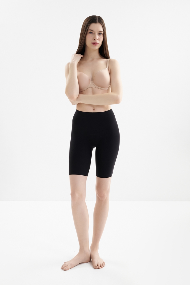 Женские черные трусы-шорты макси 3