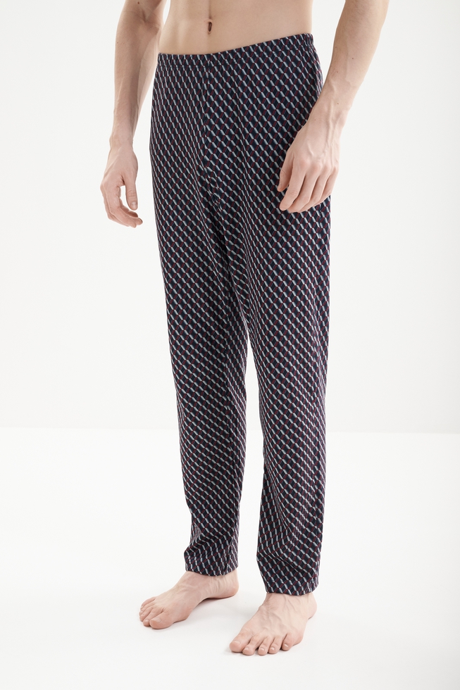  Мужская хлопковая пижама с брюками  6