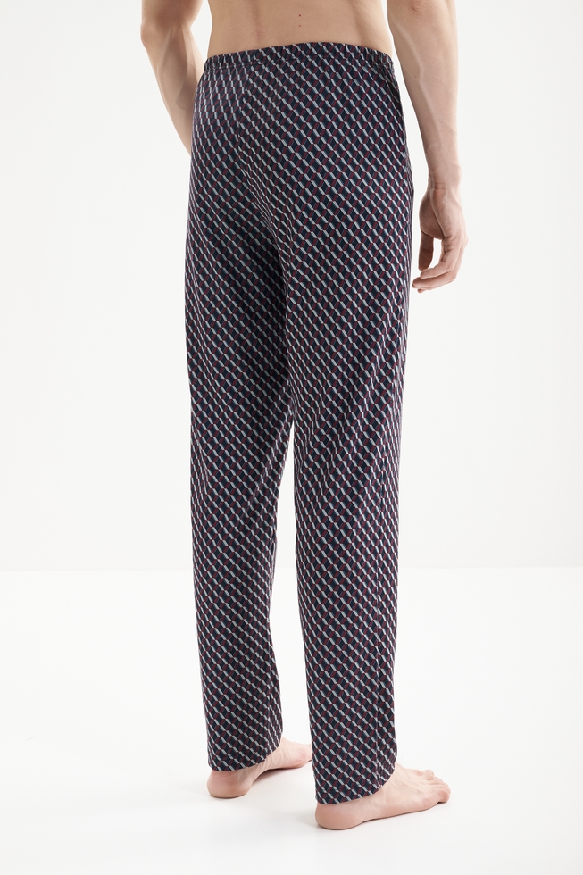  Мужская хлопковая пижама с брюками  7