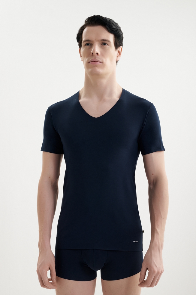 Мужская домашняя синяя футболка 1