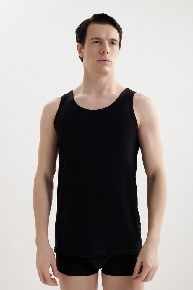  Набор мужских черных маек (2 шт.)  2