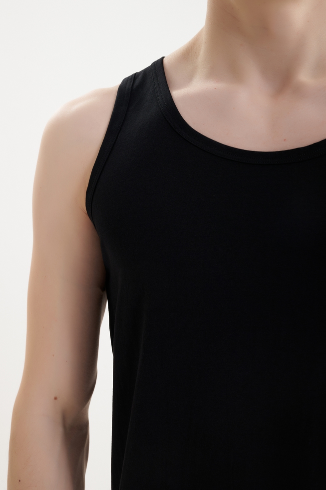  Набор мужских черных маек (2 шт.)  5