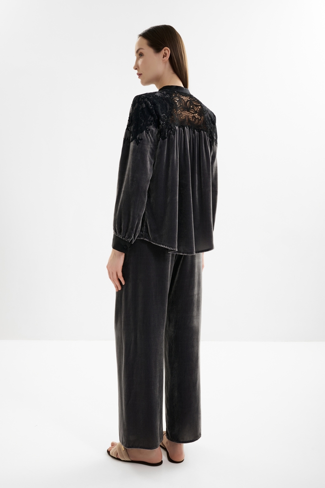 Женская пижама с брюками 2