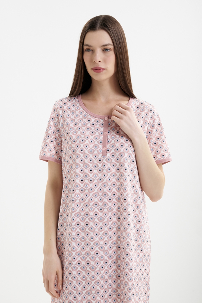 Женская хлопковая сорочка миди 3