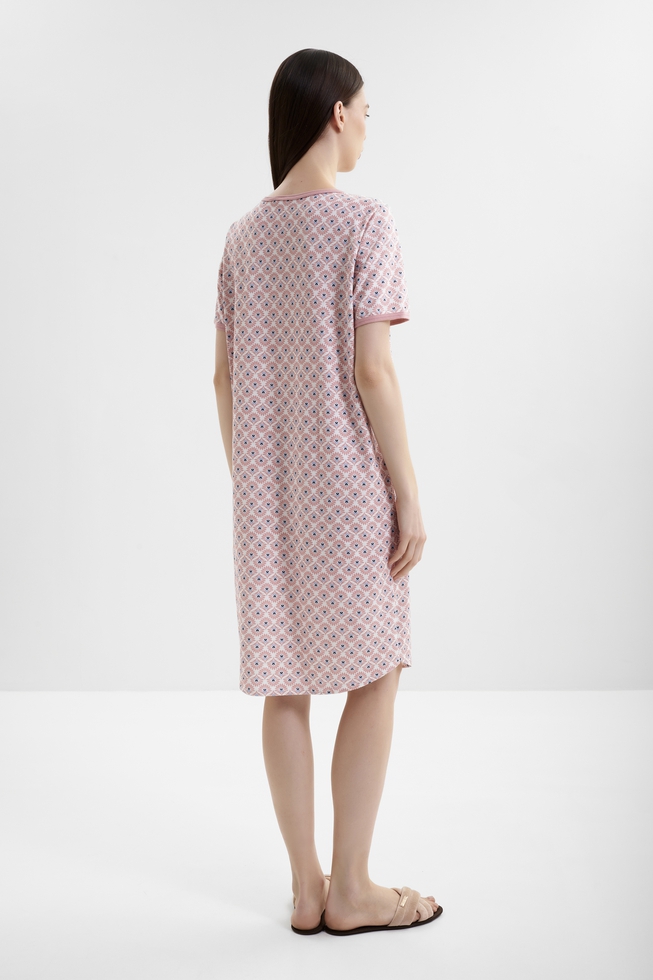 Женская хлопковая сорочка миди 2