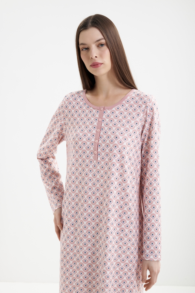  Женская хлопковая сорочка миди  3