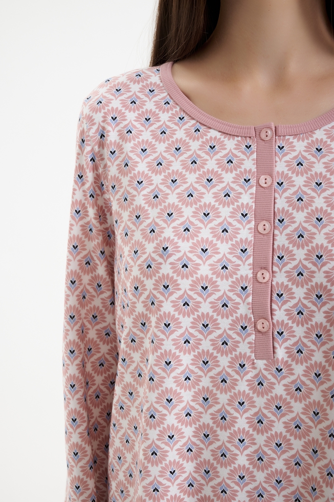  Женская хлопковая сорочка миди  4