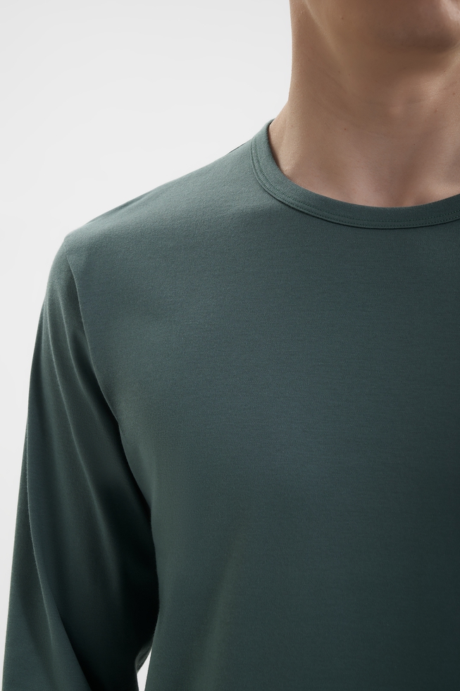 Мужская хлопковая пижама с брюками 5