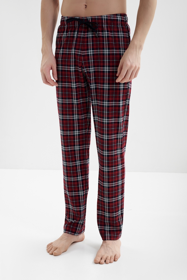 Мужская хлопковая пижама с брюками 6