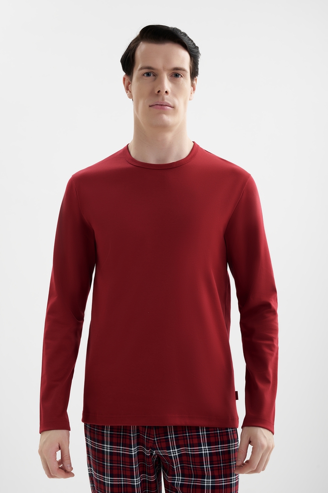 Мужская хлопковая пижама с брюками 3