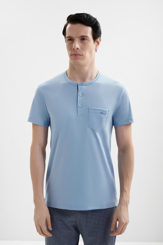  Хлопковая пижама с шортами  9