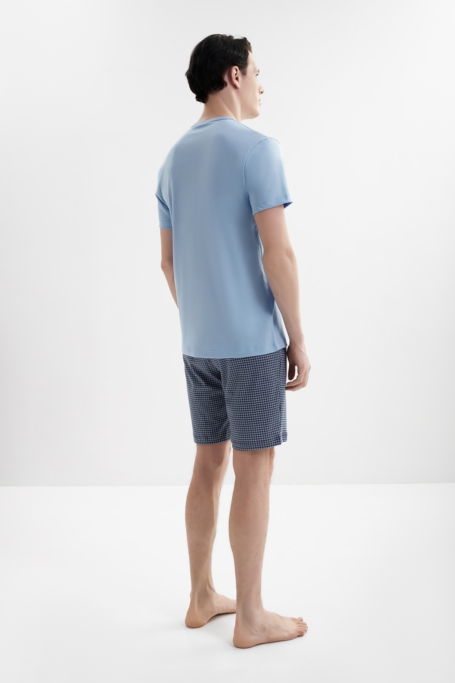  Хлопковая пижама с шортами  7