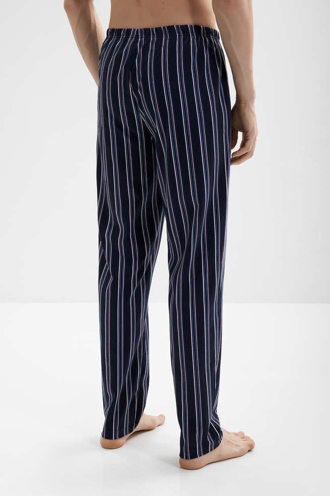 Мужская хлопковая пижама с брюками 7