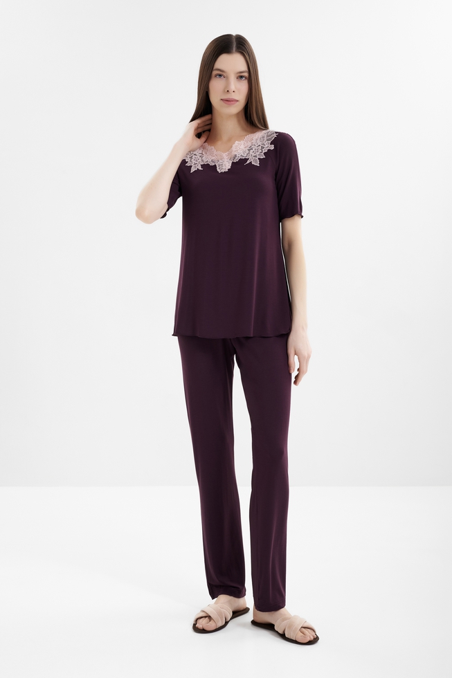 Женская пижама с брюками 1
