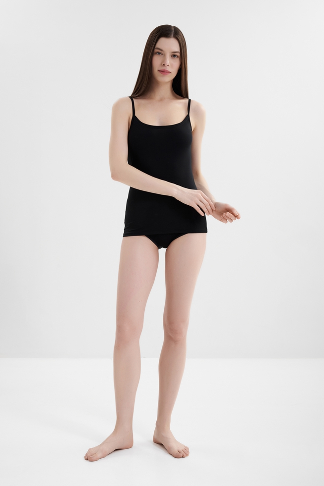  Черная майка женская  3