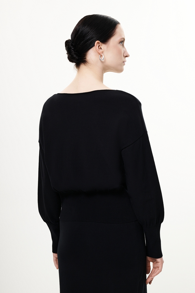 Женский чёрный джемпер 2