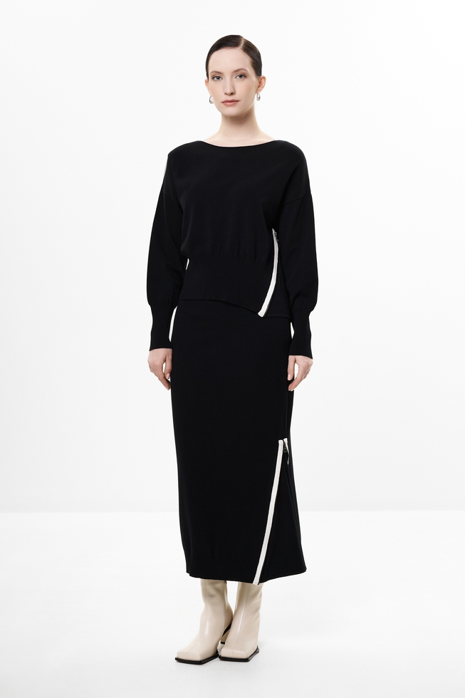 Женский чёрный джемпер 3