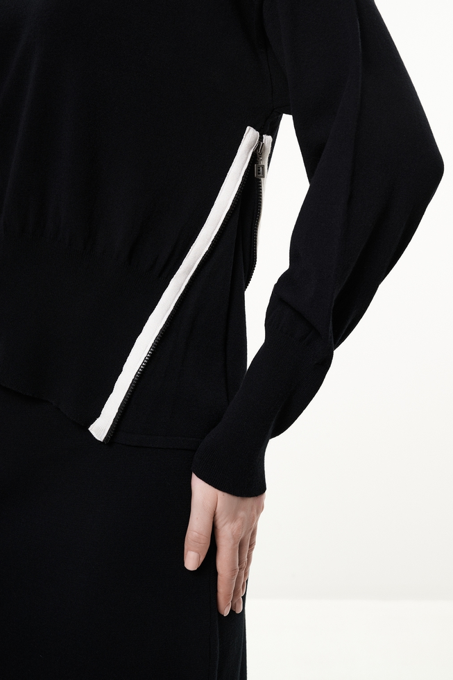 Женский чёрный джемпер 5